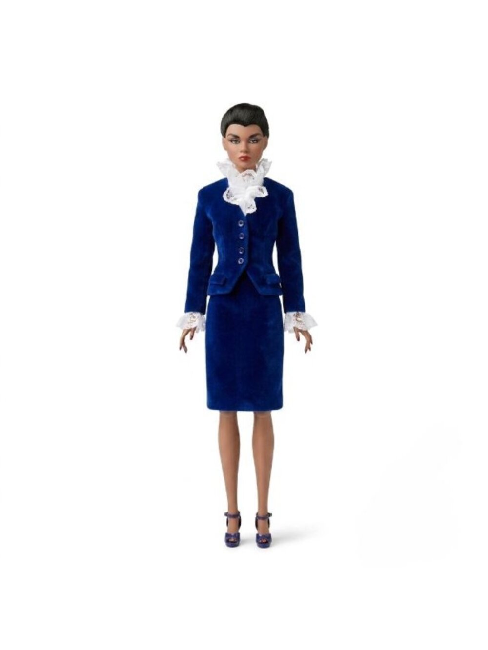 Integrity Toys East 59th Lady Aurelia Grey Doll Home at Last Blue Suit NWOT 12in